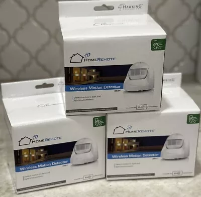 Wireless Motion Detector Z-wave Enabled Home Remote Lot Of 3!  HRMD1 • $33.74