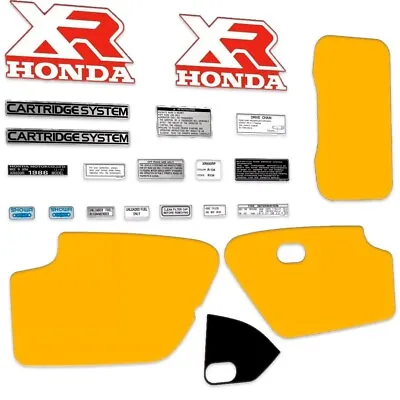 🚩 Renew Your Honda XR600R 1986 Vintage With Premium Decals Kit Graphics Ship🌎 • $125