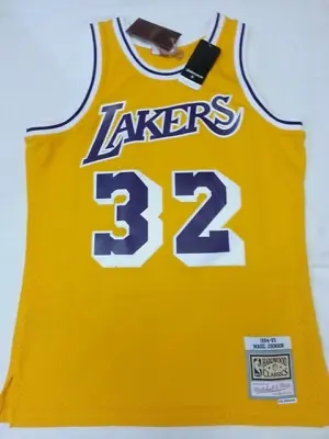 $130 Los Angeles Lakers Magic Johnson Mitchell & Ness 1984-85 Jersey Mens M NWT • $75