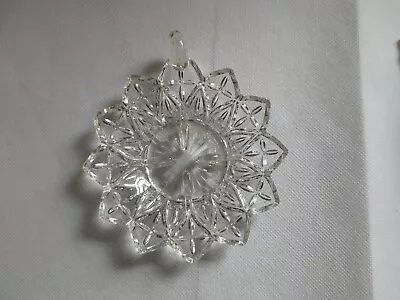 Vintage Rare Find Federal Glass Petal Candle Stick Holder.  4 1/2  Across • $15.99