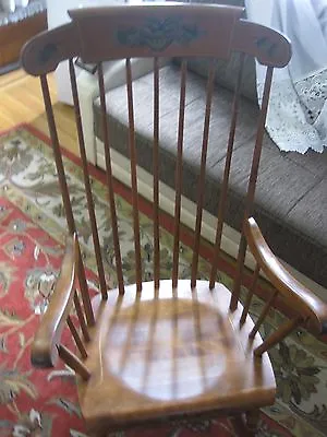 VINTAGE S.Bent & Bros Colonial Rocking Adult Chair Antique EXCELLENT CONDITION  • $349