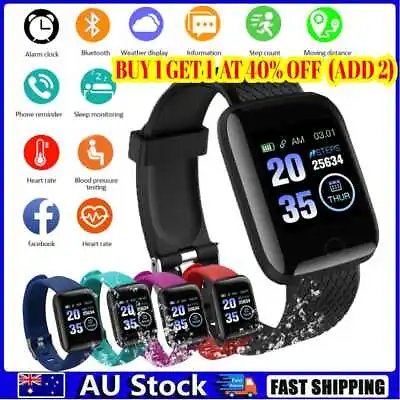 $14.77 • Buy Waterproof Sport Smart Watch Bracelet Heart Rate Blood Pressure Fitness Tracker.
