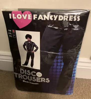 Mens 1970's Disco Trousers Pants Fancy Dress Costume Flares 70's 1960's 60's New • £12.99
