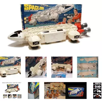 Mattel Space 1999 Eagle 1  Vintage BOX INSTRUSTIONS 100% GUNS FIGURES SHIP • $695