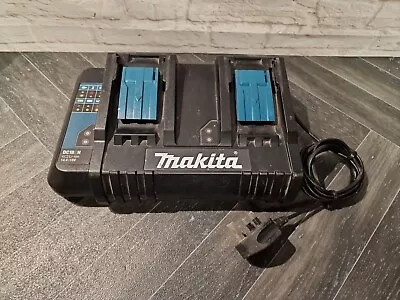 Makita DC18RD 14.4v - 18v LXT Li-ion Twin Port Rapid Battery Charger Used #M • £64.99