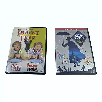 Disney Classic DVD Lot Of 2 - Pre-owned Very Good - Mary Poppins & Parent Trap • $8.97