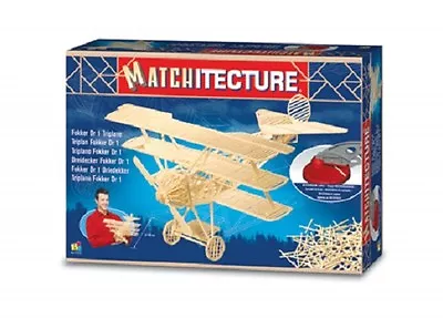 £40.16 • Buy  Matchitecture 6610 - Fokker Dr1Triplane Matchstick Model Kit - Tracked 48 Post