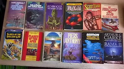£14.99 • Buy 12 X CLASSIC SCI-FI BOOK BUNDLE Inc HARRY HARRISON, A E VAN VOGT & DAVID EDDINGS