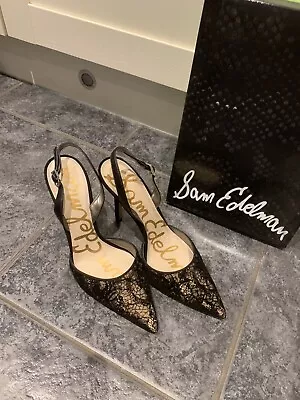 Women’s Sam Edelman Lace Detail Heels Shoes - UK Size 6 EU 39 - Used With Box • £35