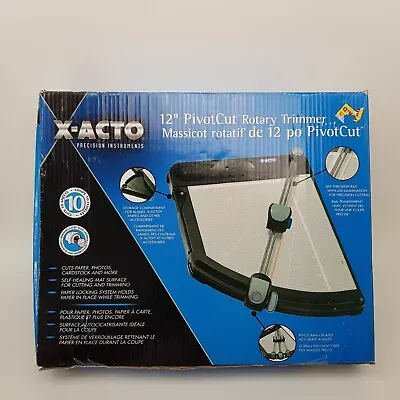 Xacto Pivot Cut Rotary Trimmer 12” Cutting Length LED Light 26205C Papers Photos • $34.99