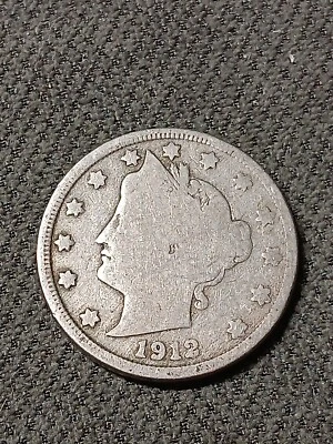 $3.15 • Buy 1912-D  Liberty V-Nickel In Average Circulated Condition 