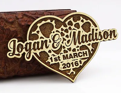 $81.39 • Buy 20 Save The Date Wooden Magnet Custom Engraved Wooden Magnet Rustic-Wvd