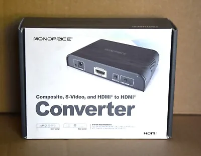 Monoprice Composite S-Video And HDMI To HDMI Converter • $49.49