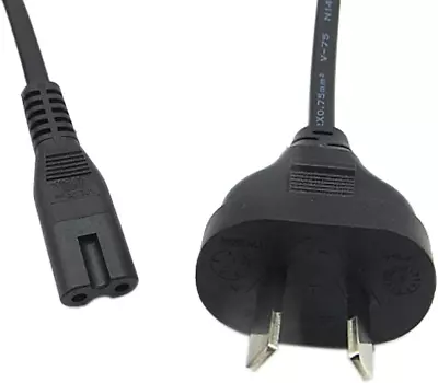 2 Pin Core Figure 8 IEC-C7 AC Power Cord Cable Lead AU Plug 2.5M Notebook La... • $17.16