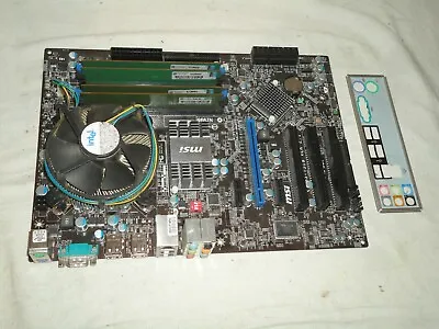 Core 2 Extreme QX9650 Quad 3.0ghz CPU +Msi P43-C51 Motherboard + 8GB Ram Working • £98