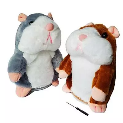2 Pack Talking Hamster Toy Animal Talking Toys Repeats What You Say Mimicry  • $26.92