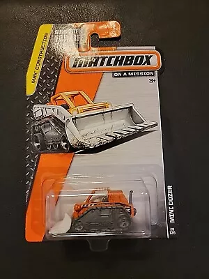 Matchbox 2015 Mbx Construction On A Mission - Mini Dozer Orange B3 • $11.49