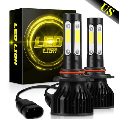 Parts 9005/HB3 LED Headlight Bulbs Conversion Kit High Beam Super Bright White • $22.21