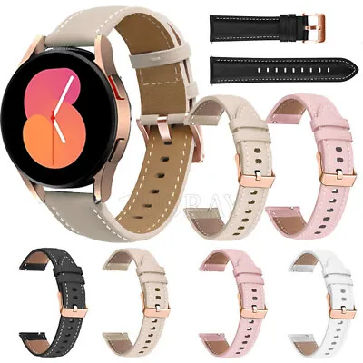 Leather Band Strap For Samsung Galaxy Watch 4/5/5 Pro 40/44mm 45 42/46mm Active • $11.79