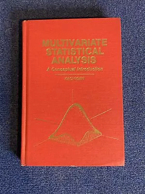Multivariate Statistical Analysis   By Kash Kachigan  1982 Hard Cover Edition • $9