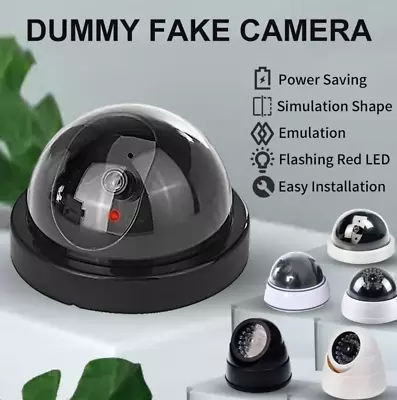 Dummy Fake Camera With LED Red Light Battery Operated No Wiring Required • £4.99