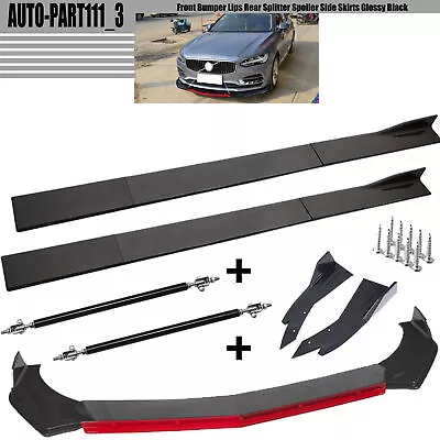 For Volvo S40 S60 S80 6-2018 Front Bumper Lips Rear Splitter Spoiler Side Skirts • $159.99