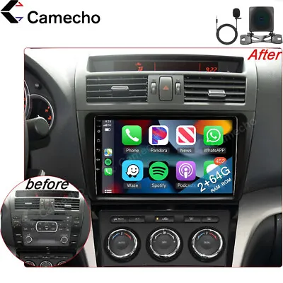 2+64GB Android Stereo Radio Carplay GPS Head Unit For Mazda 6 Rui Wing 2007-12 • $189.99