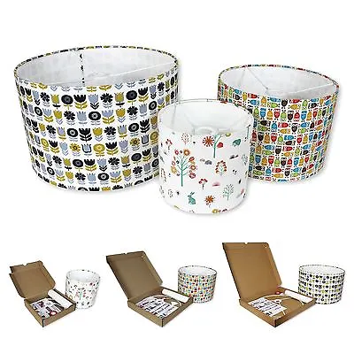 £10.75 • Buy Lampshade Kits - Make Your Own Lampshades - 20cm,30cm,40cm Diameter Drum