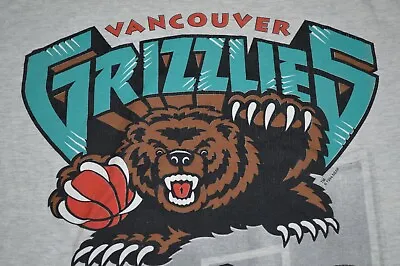 Vintage Vancouver Grizzlies T-shirt Large VTG 1994 90s NBA Basketball B-Ball • $140