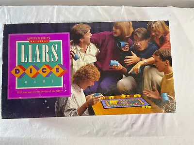 Liars Dice Game By Milton Bradley - 1987 Edition -Vintage  Complete • £21.69