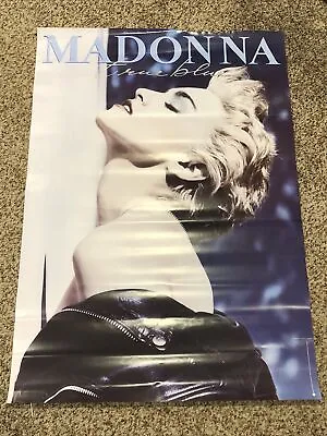 1986 Sire Records Madonna True Blue Record Store Display Poster 38  X 26.5  • $149.99