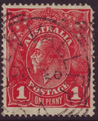 $10 • Buy SOUTH AUSTRALIA SQUARE CIRCLE POSTMARK  EDEN VALLEY  ON 1d RED KGV DATED 1916