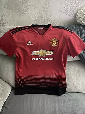 Manchester United Shirt Large Red Home Kit 2018 2019 Adidas Jersey • £20