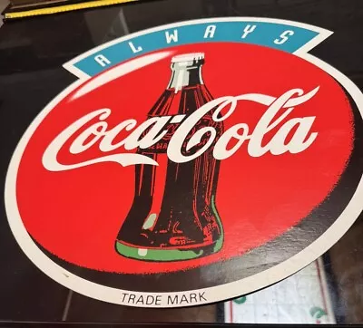 Coca-Cola Vintage Milk Bar Cardboard Large Size Sign Coke Always Coca Cola • $45