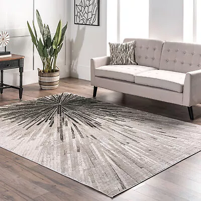 NuLOOM Amaya Abstract Area Rug In Beige Modern/Contemporary Abstract Design • $44.37