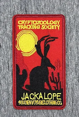 Cryptozoology Jackalope Embroidered Iron On Patch Approx 4.25” X 2.50” Free Ship • $5.49