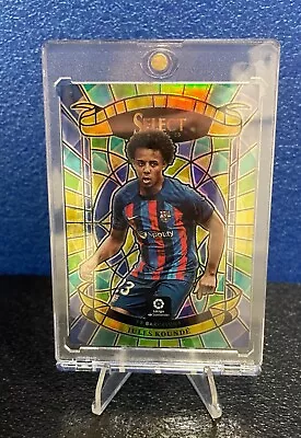 2022-23 Panini Select Jules Kounde Stained Glass SSP Case Hit #13 FC Barcelona • $50