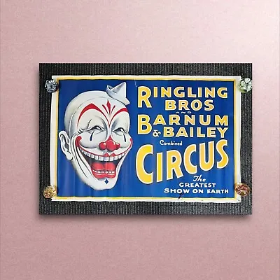 Vintage Ringling Bros And Barnum & Bailey Combined Shows Circus Poster • $145.17