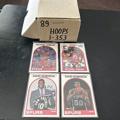 1989-90 Hoops Basketball Complete Set Michael Jordan David Robinson 1-353 QTY • $0.99