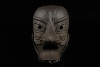 Nanban Iron Menpo Yoroi Japan Antique Kabuto Mask Armor Koshirae Katana Samurai • $3600
