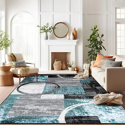 Rugshop Area Rug Abstract Circle Rugs For Sale Living Room Rugs Dining Room Rugs • $110.88