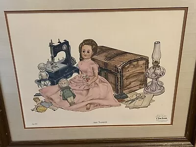 Framed C Don Ensor Donart Inc 'Attic Treasures' Litho 1978 Hand Signed Plate XXI • $40