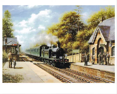 Ramblers At Rowfant Vintage Railway Print Picture Don Breckon CRP#48 • £3.49