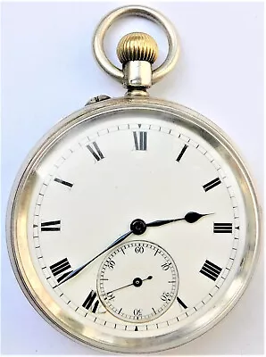 NO RESERVE HM 1905 J Player Military Silver Pocket Watch Vintage Antique • $104.52