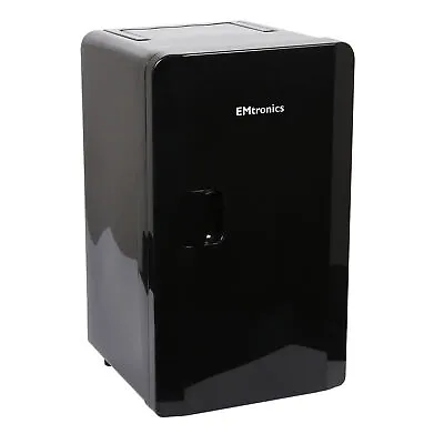 EMtronics 16L Compact Cooler (Mini Fridge Style) With Built-in 12V Power - Black • £59.99