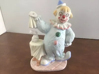 Vintage Circus Clown Magician Ceramic Figurine • $18