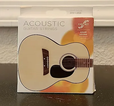 $19 • Buy Acoustic Guitar Strings First Act Adam Levine Designer Series .012 -.053