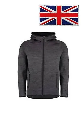 Contrast Jacket Full Zip Hooded Top Union Jack Flag Sleeve KK913 RRP £24.95 • £17.99