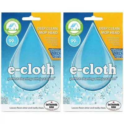 2 X E-Cloth Replacement Mop Head - Deep Clean - Hard Floor - No Chemicals Needed • £15.44