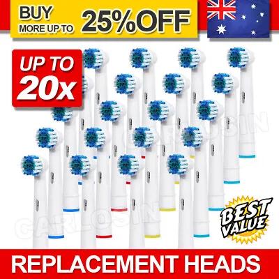 $13.95 • Buy Electric Toothbrush Heads Oral B Compatible Replacement Brush Precision Clean
